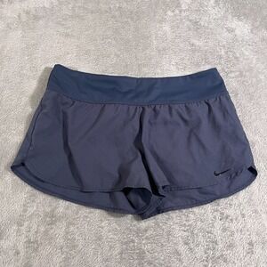Nike Womens Running Shorts Medium Blue Lined Athletic Gym Fitness‎ Lightweight
